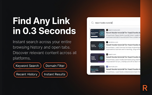 ReFind - AI Powered Link Manager :: Never lose saved links! AI-powered summaries, smart search & categorization for YouTube, articles, and social media content.