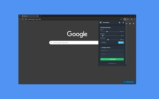 ForcePaste - Smart Clipboard Typer :: Smart clipboard tool: simulates typing, manages snippets, works offline, reliable on all websites.