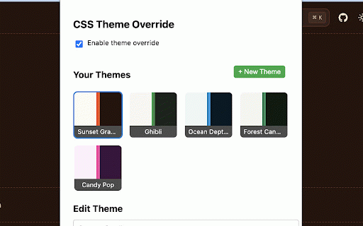 Shadcn/UI Theme Override :: Override global CSS styles for websites using shadcn/ui