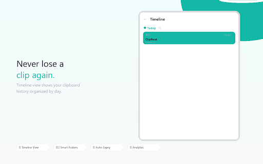 ClipNest :: Your clipboard history, organized. Search, pin, tag, transform, and reuse anything you copy — across every website.