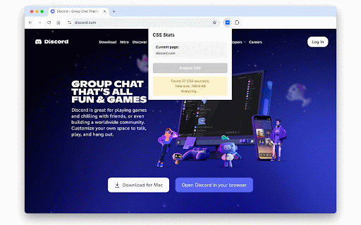 CSS Stats :: Analyze CSS from any page - including localhost and authenticated sites