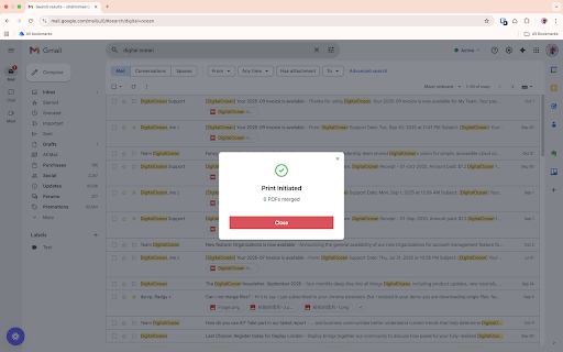 Badgy - Gmail attachments manager :: Bulk download and print Gmail attachments from multiple emails