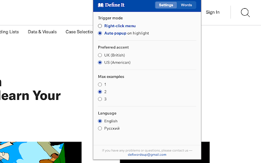 Define It :: Cambridge Dictionary definitions for selected words — see CEFR level, IPA, audio, and examples.