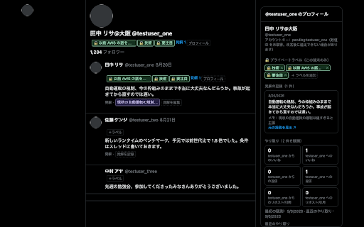 whoswho :: Private labels, opinion records and interaction history for X accounts. Everything stays on your device.