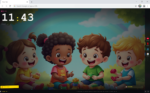 Kids Cartoons HD Wallpaper New Tab :: Customize new tab with kids wallpaper extension and display kids wallpapers in your background.