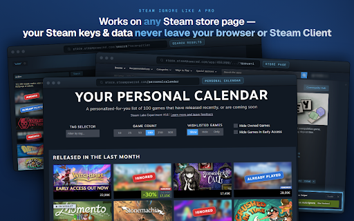 Steam Ignore Like A Pro — Fast & Auto Ignore :: Helper tool for ignoring games in the Steam Store.