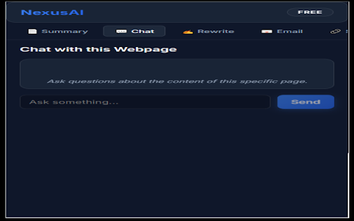 NexusAI Professional :: Professional AI Assistant for web summaries, emails, and networking.