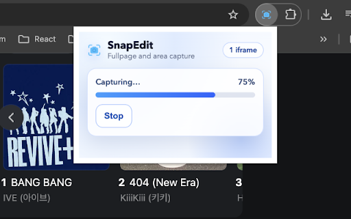 SnapEdit :: Chrome extension to capture full pages or selected visible areas
