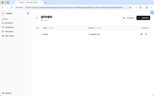flowser :: Flowser - A browser extension for automating web workflows with AI