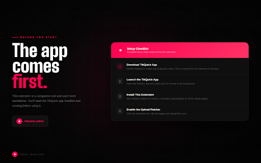 TikQuick :: Upload helper for TikQuick and TikTok Studio