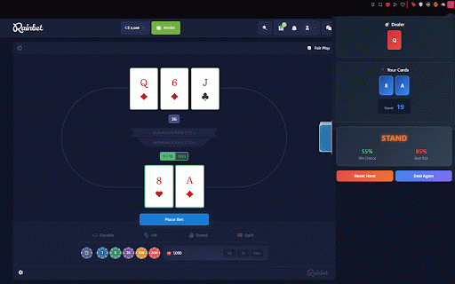 EZ 21 - Blackjack Strategy :: Smart Blackjack Predictor with real-time strategy recommendations