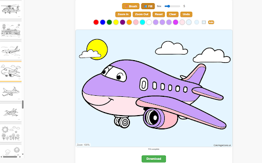 Coloring Online - Free Coloring Pictures Online :: Enjoy more than 130 coloring pictures online - animals, cars, dinosaurs, airplanes and more.