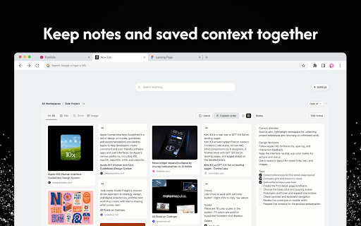 Ordune :: Gather. Shape. Move. Turn every new tab into a local-first workspace for project links, text, images, and notes.