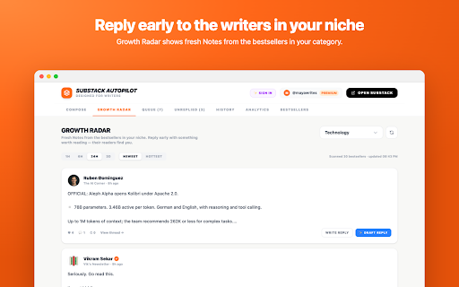 Substack Autopilot — Designed for Writers :: Schedule and auto-publish your Substack Notes with AI writing assistance. Write, queue, and post notes at the perfect time.