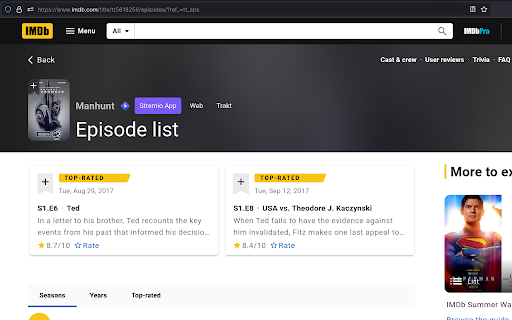 IMDb Stremio & Trakt Buttons :: Adds Stremio and Trakt buttons to IMDb pages.