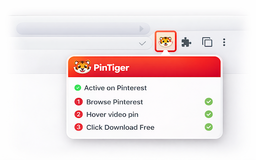 Pinterest Video Downloader — PinTiger :: Download Pinterest videos free in HD with 1 click. Button appears directly on video pins. No watermark, no login, no limits.