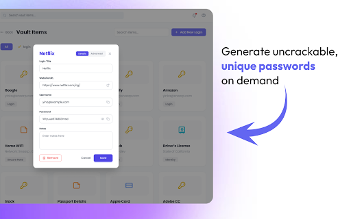 SnaarpLock Password Manager :: Zero-knowledge password manager with auto-fill, auto-save, and password update detection.