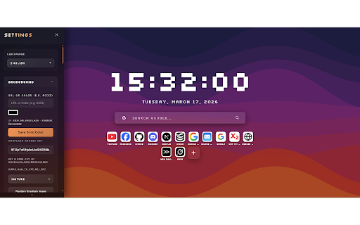 Zero Startpage - Newtab Replacement :: A beautiful and simple startpage replacement.
