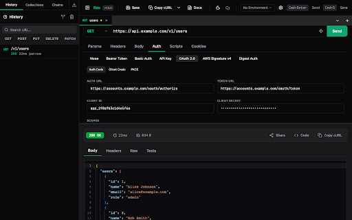 Rex — API Client :: A fast, keyboard-driven REST API client for developers. Test APIs without leaving your browser.