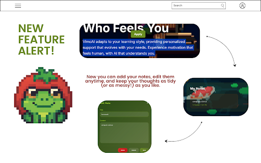 VimoAI – Your Anti-Procrastination Buddy :: A Pomodoro timer with a virtual pet companion that motivates you to stay focused.
