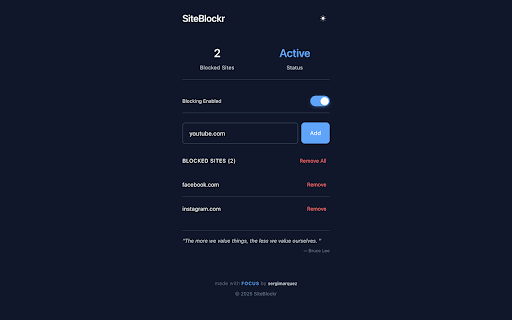SiteBlockr :: Block distracting websites to stay focused.
