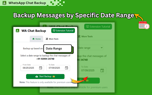 WA Chat Backup :: Premium WhatsApp Chat Backup - Backup WhatsApp messages, attachments, private messages | Software | Marketing