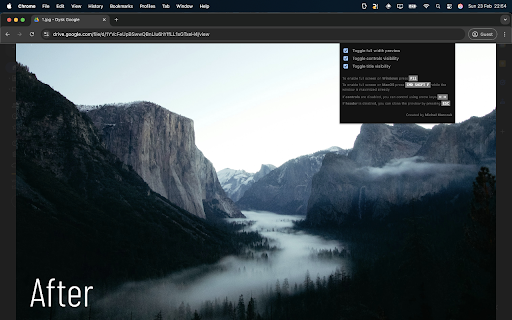 Full Width Preview for Google Drive :: Adds an option for full-screen preview in Google Drive