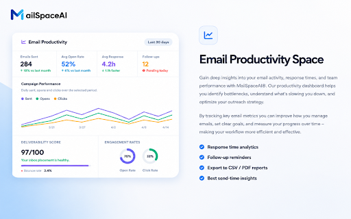 Email Tracker & Mail Merge by MailSpaceAI :: Track email opens and clicks, send personalized mail merges, and sync Google Sheets contacts—all in Gmail.