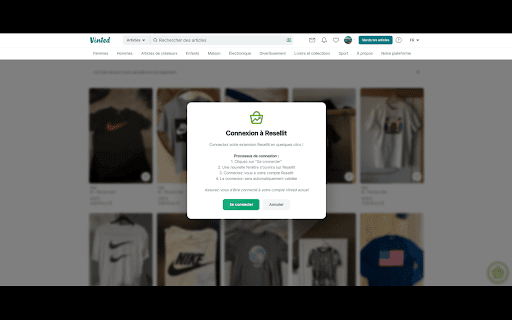 Resellit for Vinted :: Extension officielle Resellit pour Vinted. Synchronisez vos comptes, publiez et republiez vos annonces automatiquement.