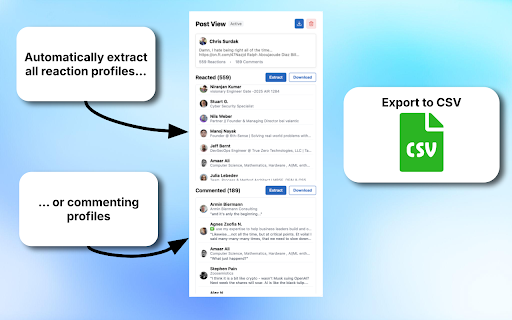 Lead Extractor for LinkedIn Posts :: Download Leads from LinkedIn Posts