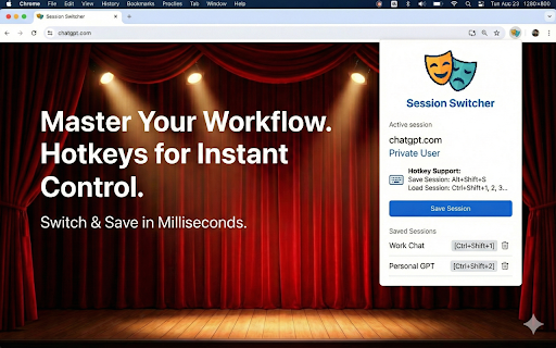 Session Switcher :: Switch between multiple account sessions per site.