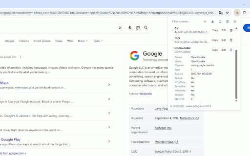 OpenCookie — Local Cookie Editor :: Trustworthy, local-only cookie editor for Manifest V3. View, edit, import/export cookies. Zero data upload.