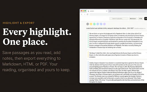 Lectern — Reader Mode, AI Summaries & Highlights :: Clean reader mode, speed reading, highlights, read later list and article downloads. The reading companion for serious readers.