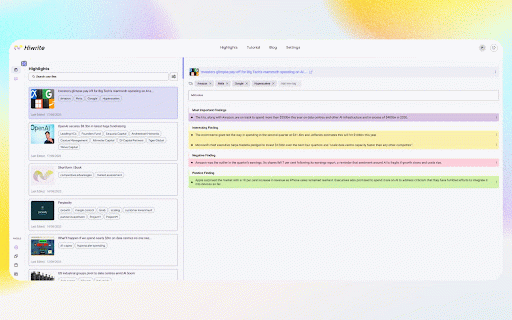 Hiwrite :: Hiwrite Chrome plugin