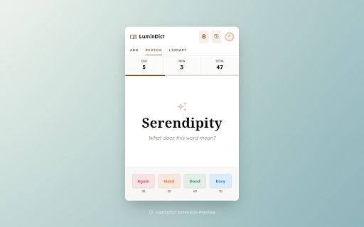 LuminDict - Quick Translate & Learn :: Translate words & phrases instantly. Track frequency for spaced repetition learning.