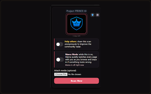 Project PRINCE Scanner + Lingua :: Checks scams and manipulation, translates what you don't understand, and reads any page aloud. Protection for everyone.