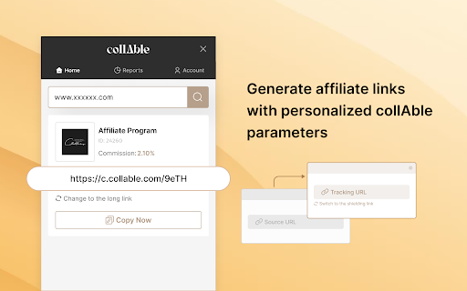 collAble Link Generator :: A simple, powerful tool designed to help you create custom, trackable collAble links.