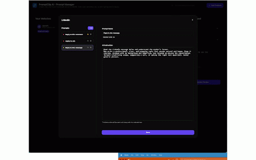 PromptClip AI :: Instantly rephrase, refine, or rewrite any highlighted text on a webpage using advanced AI.