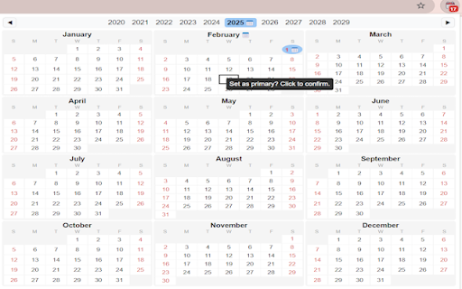 Countdown Calendar :: Year calendar with the ability to mark dates to countdown to/from, and set a primary countdown for the icon badge.