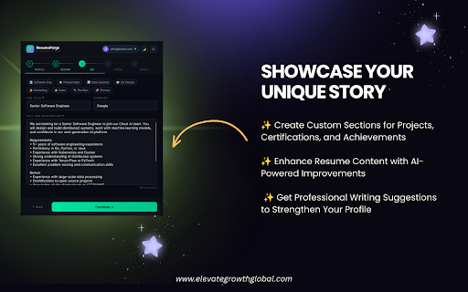ResumeForge AI Resume Builder & ATS Resume Creator :: AI-powered resume tailoring. Sign in with Google, upload your resume, paste a job description, download a beautiful PDF.