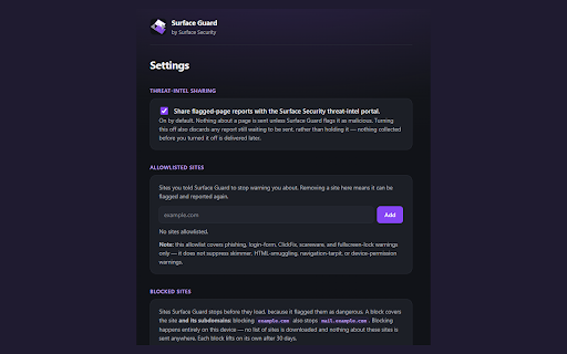 Surface Guard - Phishing and Scam Protection :: Warns you about phishing, scam, and scareware websites before they can do harm.
