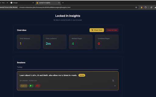 Locked In: AI-Powered Focus & Site Blocker :: AI-powered site blocker that learns your habits, blocks distractions, and helps you achieve deep work with smart insights.