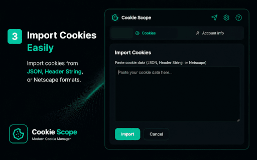 Cookie Scope :: A modern cookie manager to view, edit, add, and delete cookies.