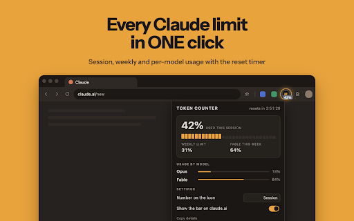 Token Counter :: Use AI Token Counter, a simple token counting tool, to track tokens online, usage limits & reset time for LLM chats.