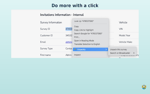 Unpackly :: Overview
Unpackly is a Chrome extension designed specifically for users of the Medallia Experience Cloud (MEC). Each customer…