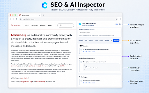 SEO & AI Inspector - CyfrowyLead :: Local SEO and page-quality signals for the current page.