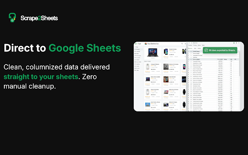 Scrape2Sheets :: AI-powered web scraping that exports structured data directly to Google Sheets. Extract any data with natural language.