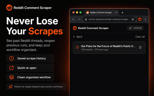 Reddit Comments Scraper - CSV & JSON :: Grab every comment and reply from any Reddit thread and export them to CSV or JSON. Powered by the FetchLayer API.
