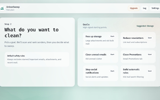 InboxSweep :: Privacy-first Gmail cleanup wizard — scan, archive, trash, and create safe rules locally.
