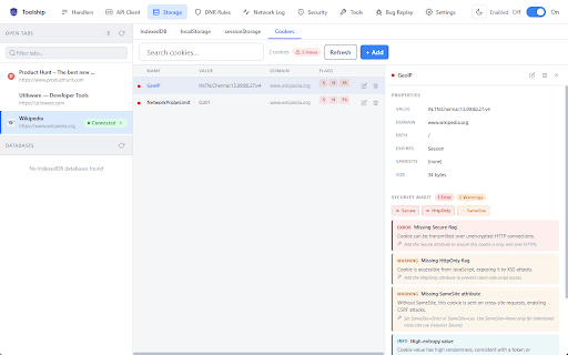 Toolship: Browser Toolkit for DEV & QA :: Dynamically manage HTTP/HTTPS requests, browser tabs, and storage using rule-based filters and actions.